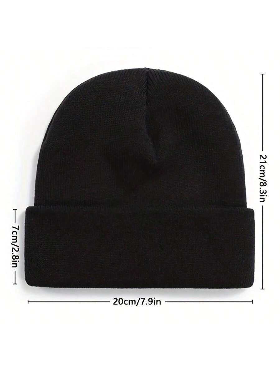 Beanie Cuffed Knit - Soft Warm Knit Beanie Hat For