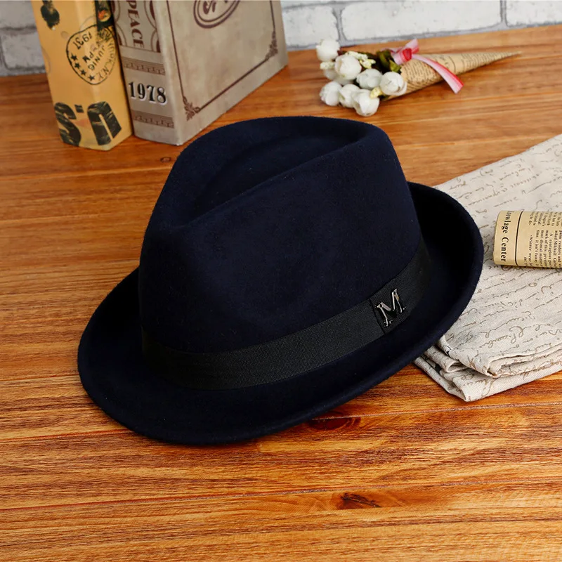 2025 Men Winter Thick Warm Fel - Fedora Hat Wool incelemesi ve fiyatı