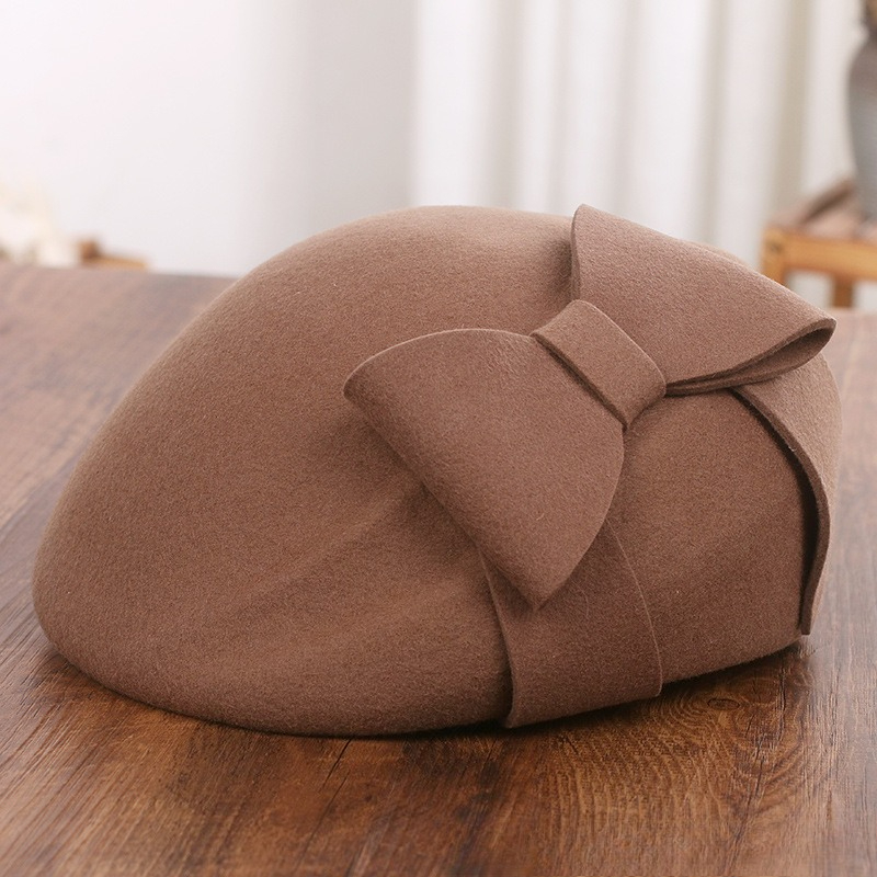 French Elegant Mesh-Bow Wool B - Beret French Wool incelemesi ve fiyatı