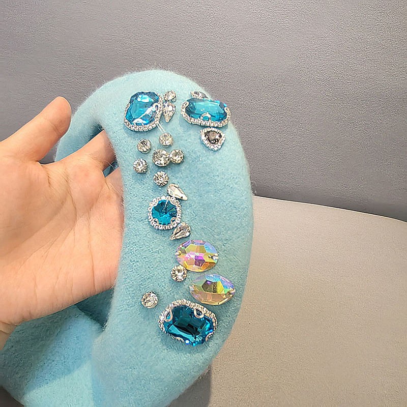 Stunning Rhinestone Wool Beret - Beret French Wool incelemesi ve fiyatı
