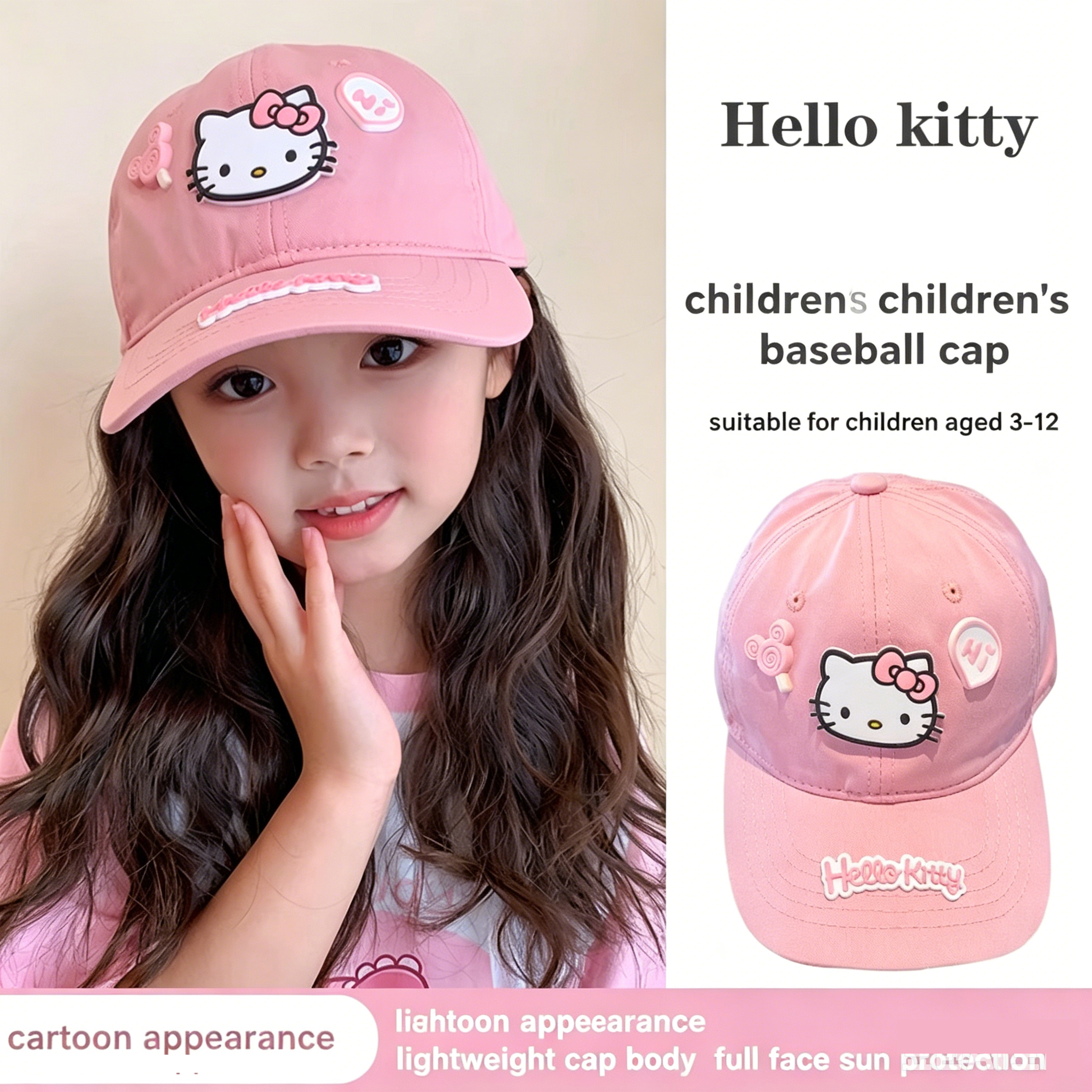 Hello Kitty Baseball Cap for T - Sun Hat Wide Brim incelemesi ve fiyatı