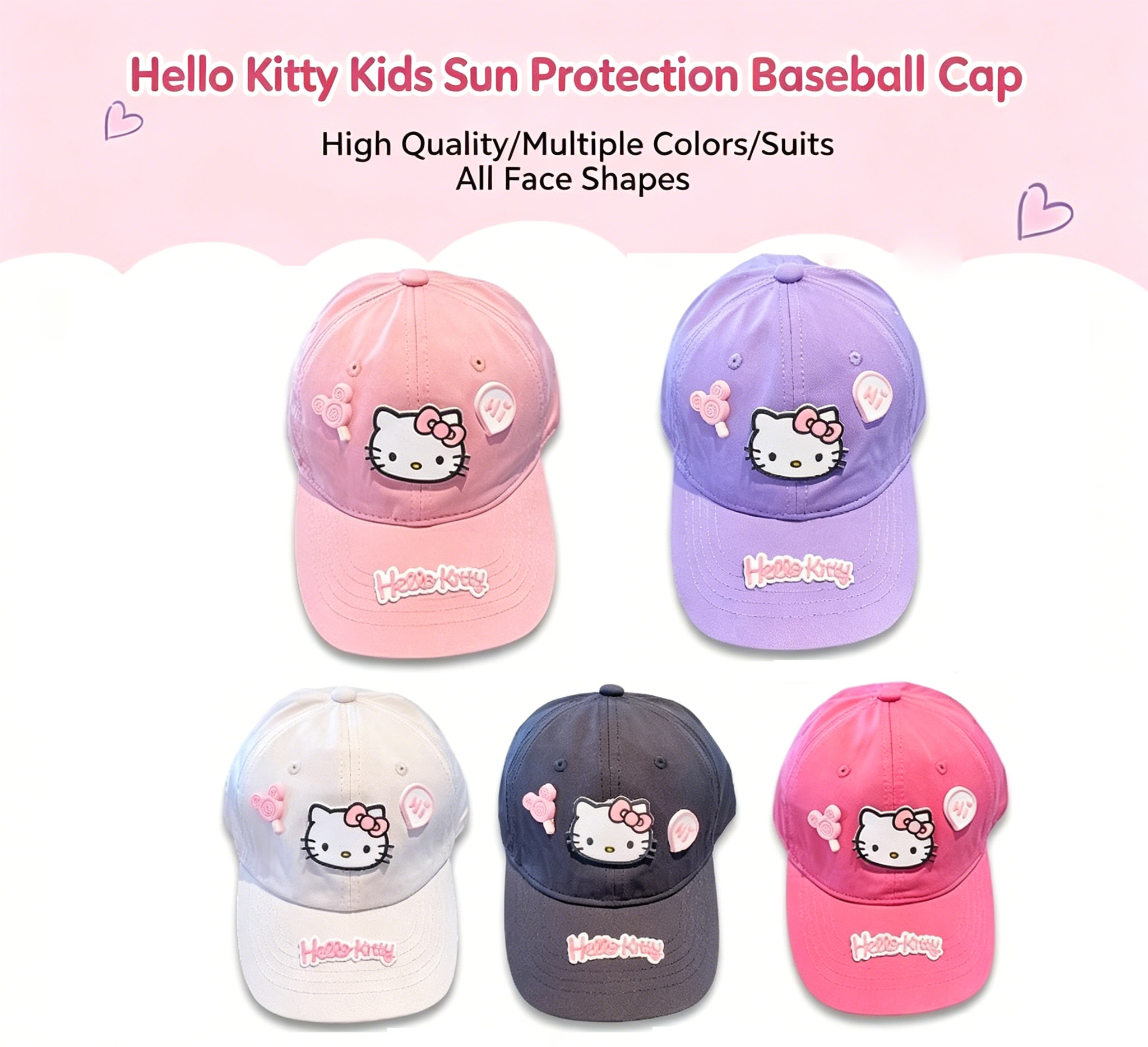 Hello Kitty Baseball Cap for T - Sun Hat Wide Brim incelemesi ve fiyatı