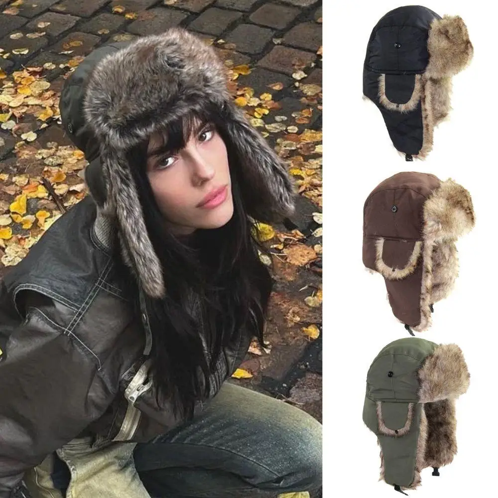 1PC Winter Trapper Aviator Tro - Trapper Hat Ear Flap incelemesi ve fiyatı