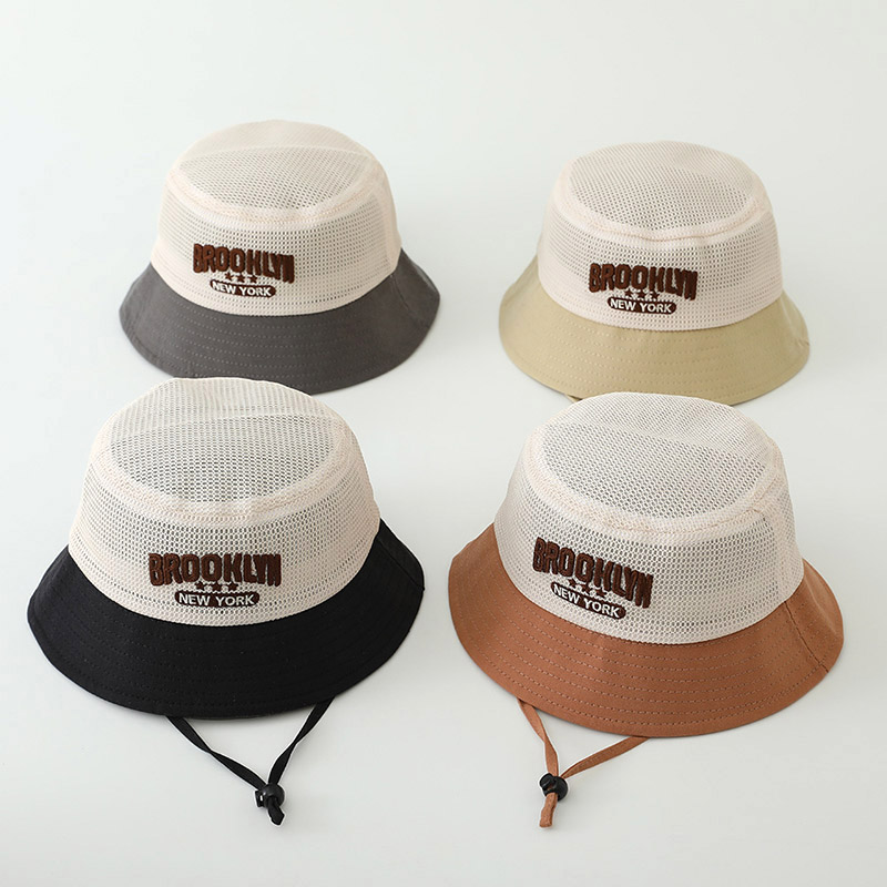 Letter Embroidered Baby Sun Ha - Bucket Hat Cotton incelemesi ve fiyatı