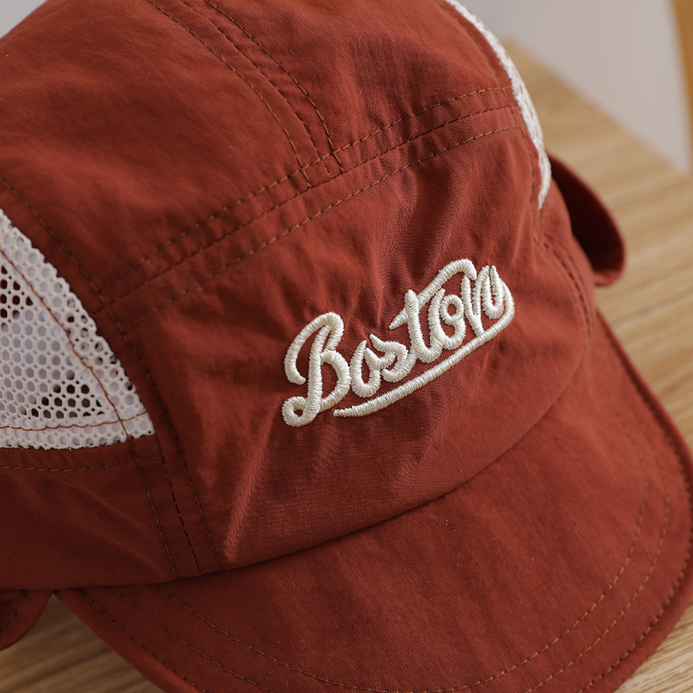 Letter Embroidered Baby Sun Ha - Bucket Hat Cotton incelemesi ve fiyatı