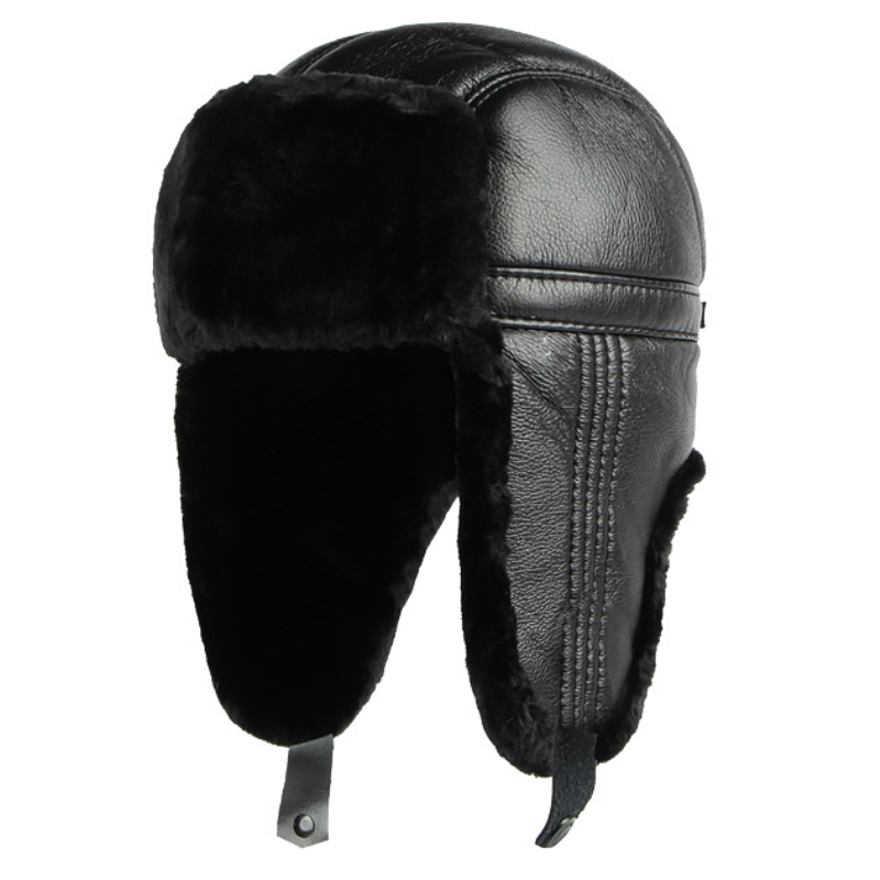 HT4002 New PU Leather Russian  - Trapper Hat Ear Flap incelemesi ve fiyatı