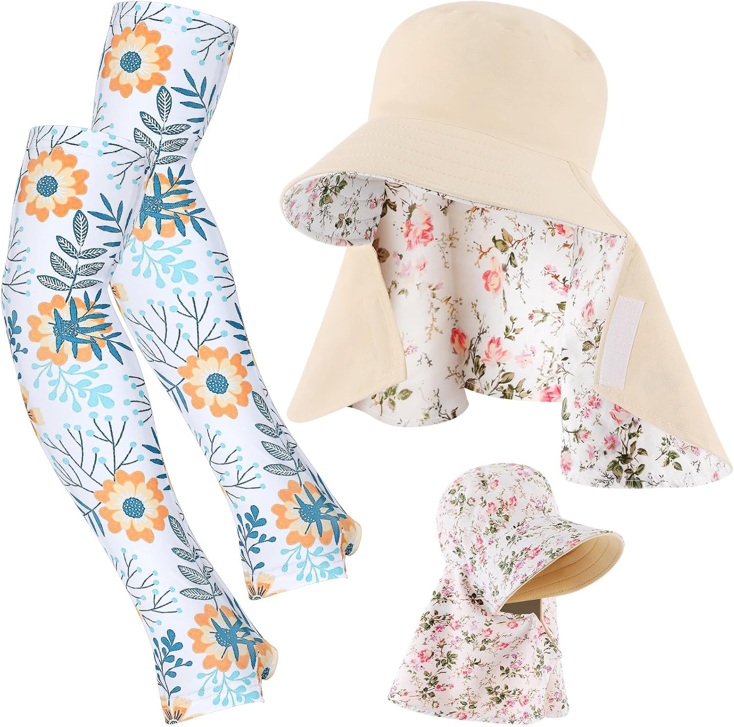 2 Pcs Floral Garden Hat for Wo - Visor Sun Hat incelemesi ve fiyatı