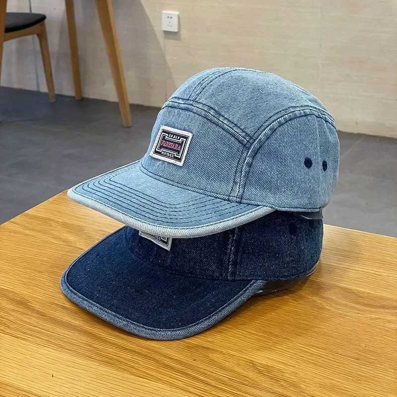 Vintage Flat Brim Denim Baseba - Corduroy Cap 5 Panel incelemesi ve fiyatı