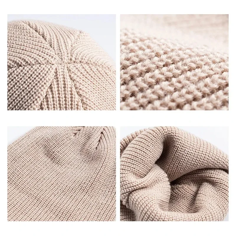 Winter Knitted Hat Warm Outdoo - Beanie Cuffed Knit incelemesi ve fiyatı