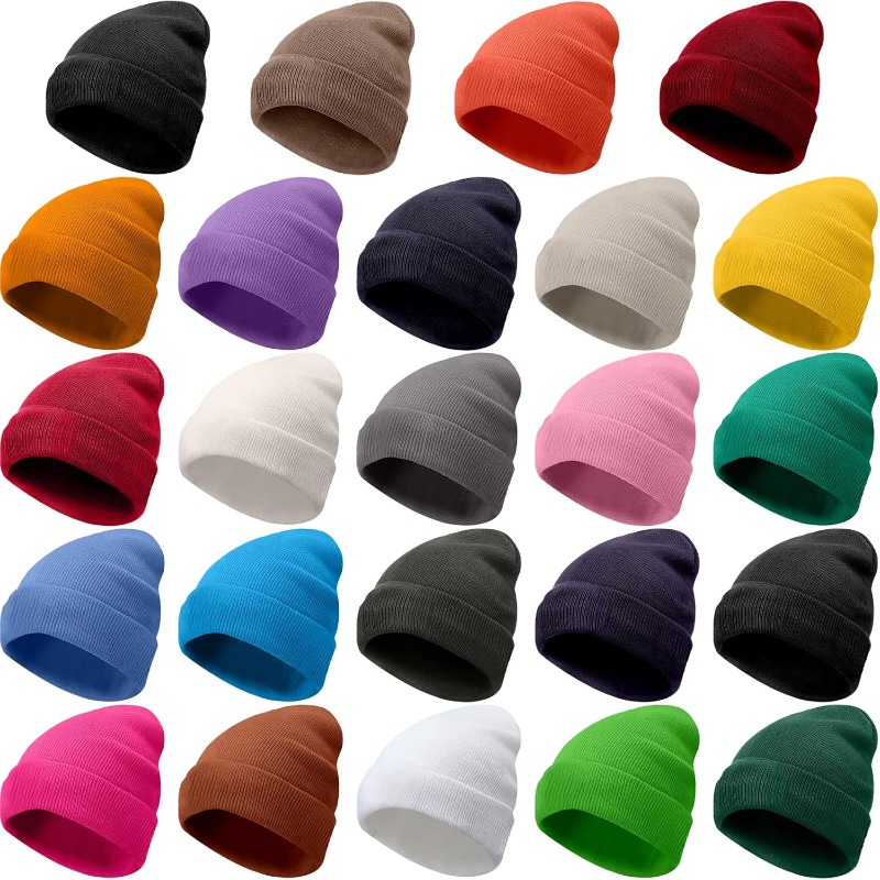 1pc Winter Warm Thick Beanie H - Beanie Cuffed Knit incelemesi ve fiyatı