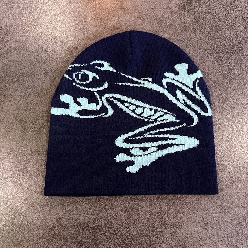 Tree Frog Print Beanie Men Wom - Beanie Cuffed Knit incelemesi ve fiyatı