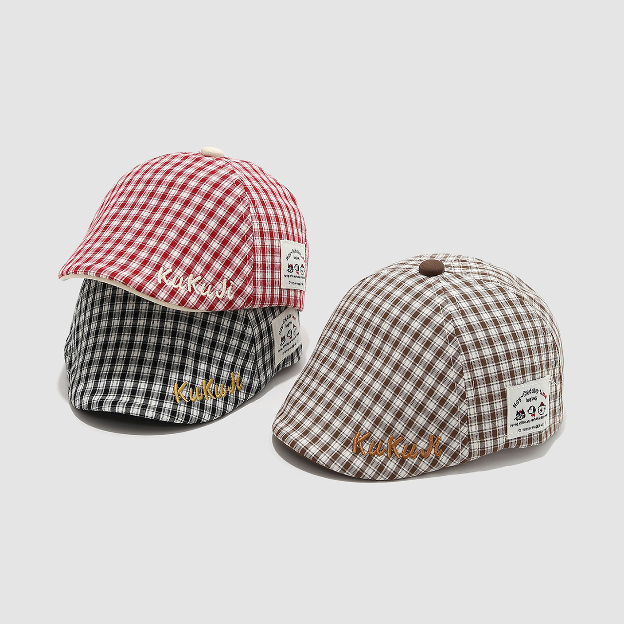 Fashion Children Checkered Ber - Visor Sun Hat incelemesi ve fiyatı