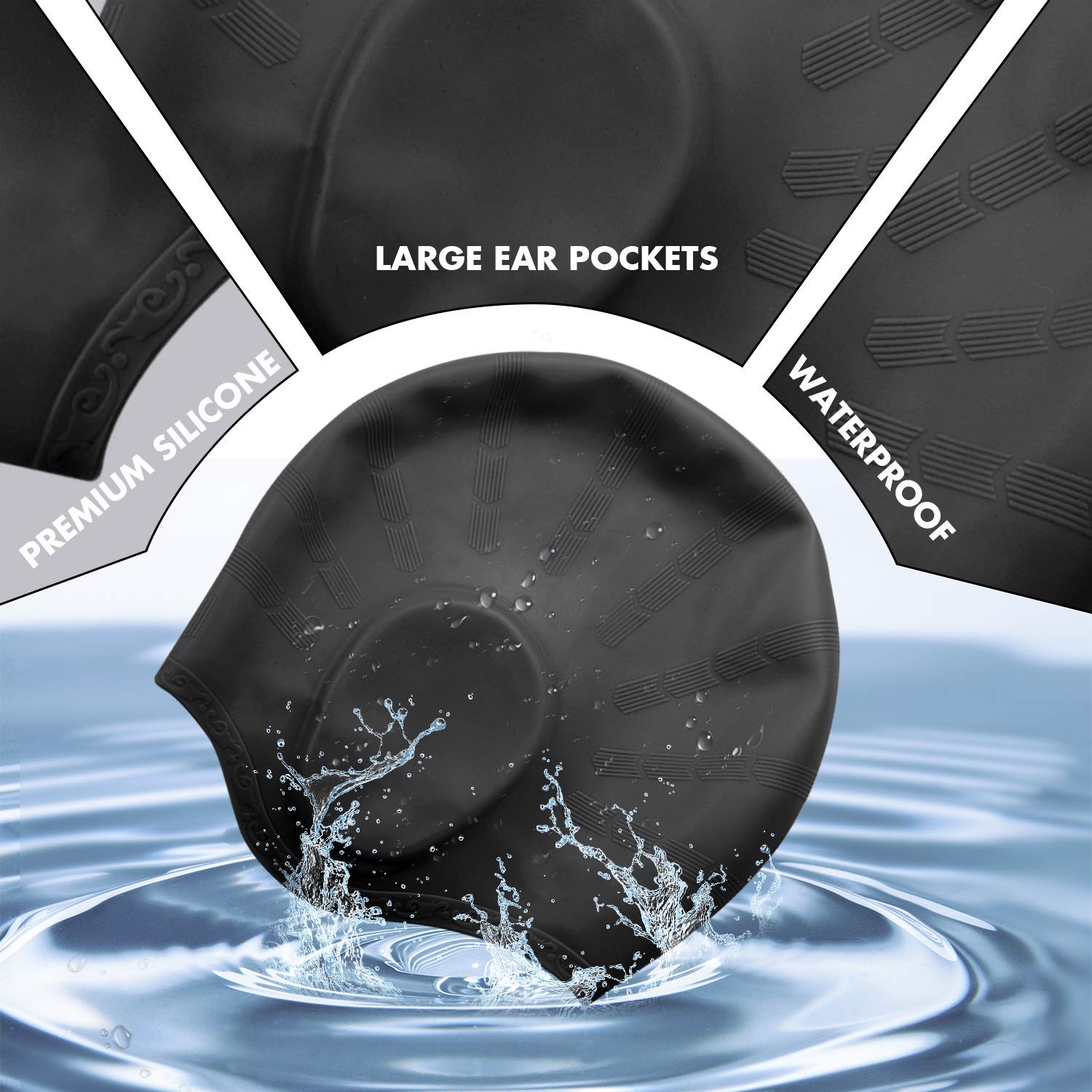 Adults High Elastic Swimming C - Swim Hat Silicone incelemesi ve fiyatı