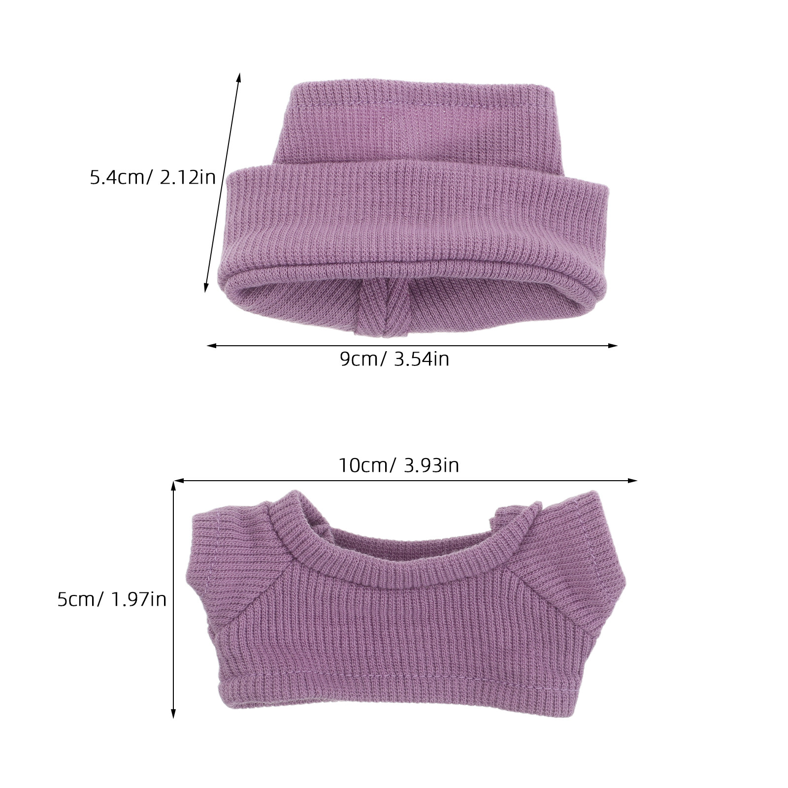 1Set Mini Clothes for 10Cm Kni - Beanie Cuffed Knit incelemesi ve fiyatı