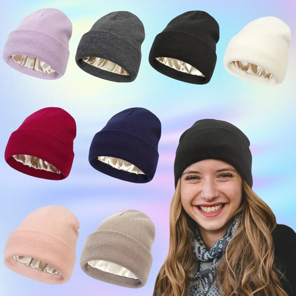 Unisex Satin Lined Anti Static - Beanie Cuffed Knit incelemesi ve fiyatı
