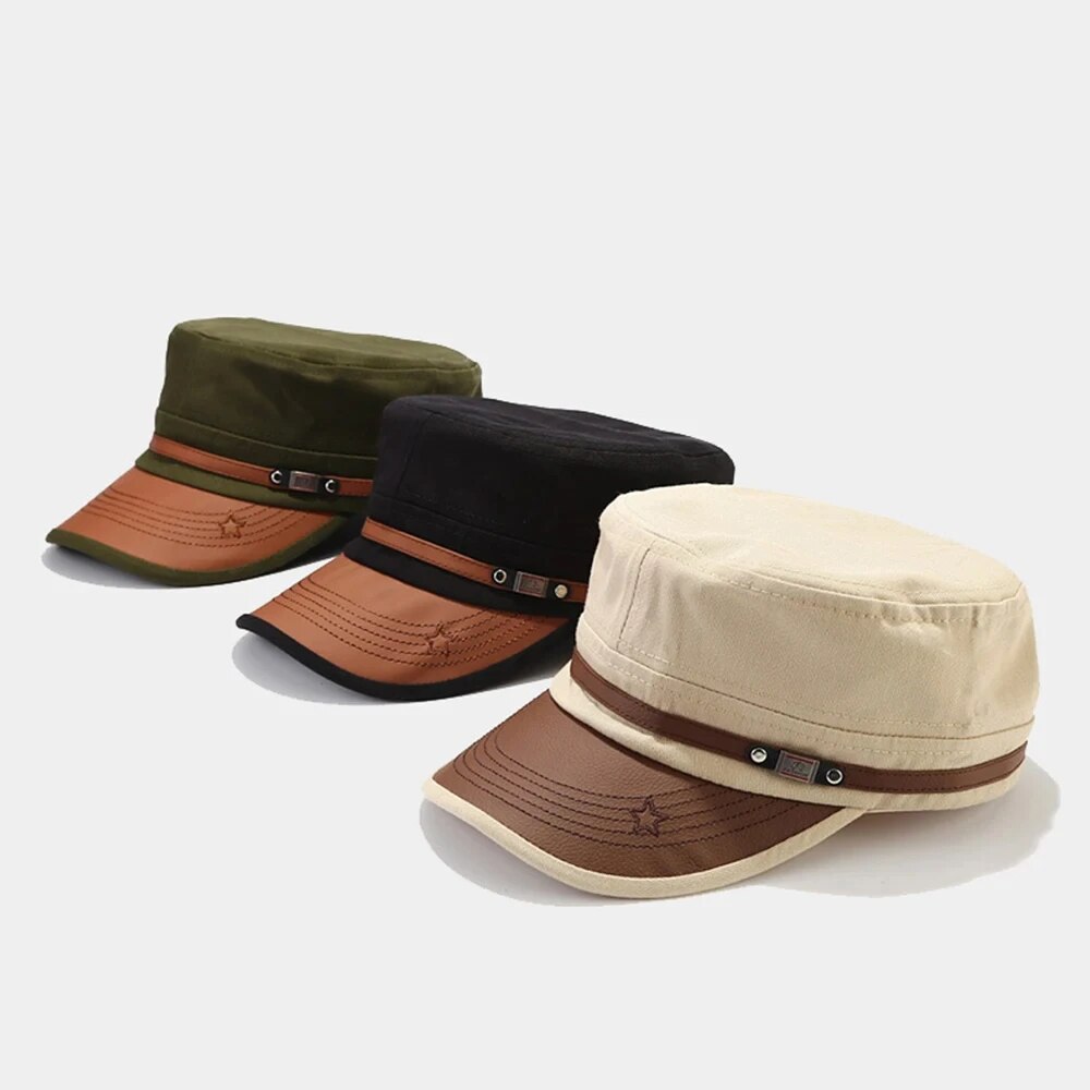 Casual Cadet Hat Man Flat Top  - Dad Hat Cotton incelemesi ve fiyatı
