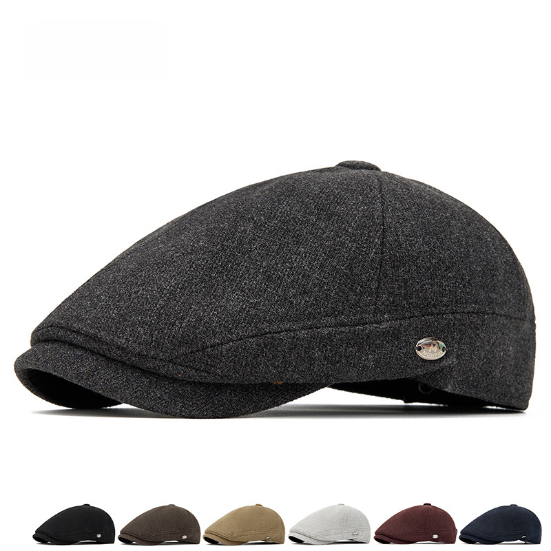 Men's Autumn Winter Wool Blend - Beret French Wool incelemesi ve fiyatı