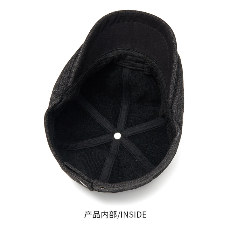 Men's Autumn Winter Wool Blend - Beret French Wool incelemesi ve fiyatı