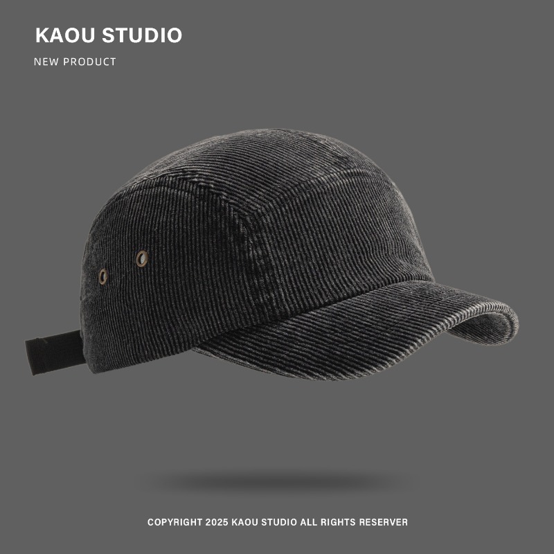 Japanese Retro Solid Color Cor - Corduroy Cap 5 Panel incelemesi ve fiyatı