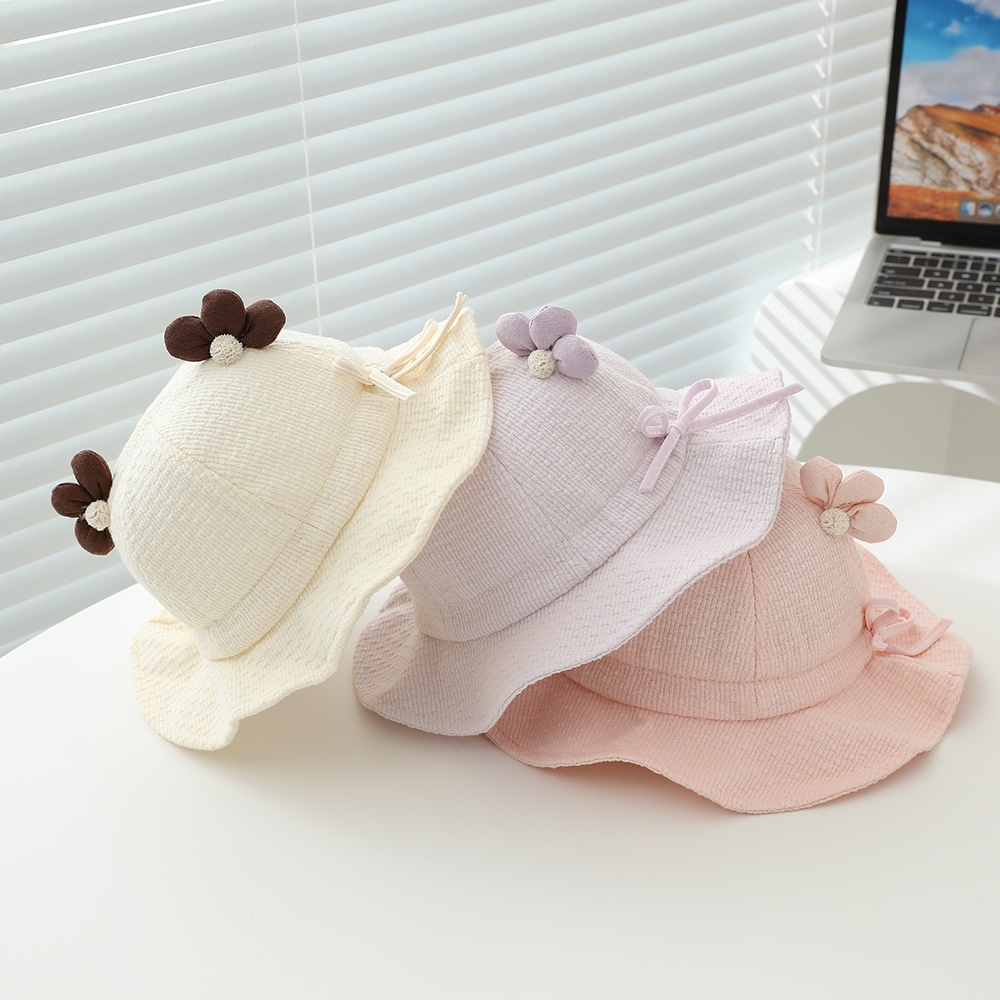 Baby Girls Sun Hat 48cm 6-24 M - Bucket Hat Cotton incelemesi ve fiyatı