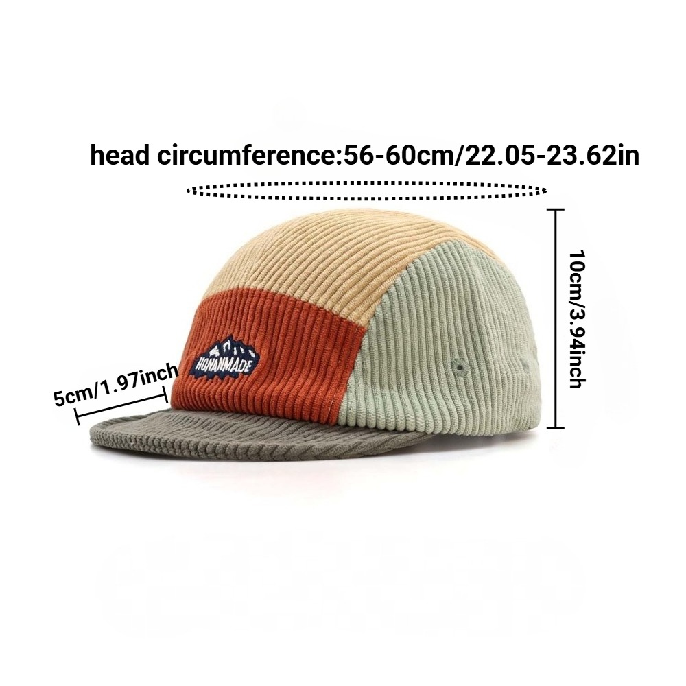 5 Panel Short Brim Cap, Vintag - Corduroy Cap 5 Panel incelemesi ve fiyatı