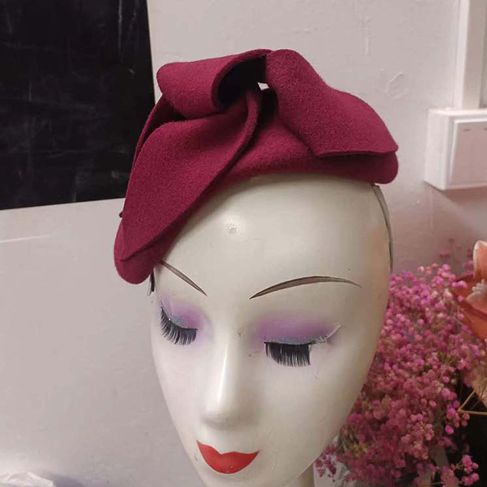 French Style Fascinator Hats T - Beret French Wool incelemesi ve fiyatı