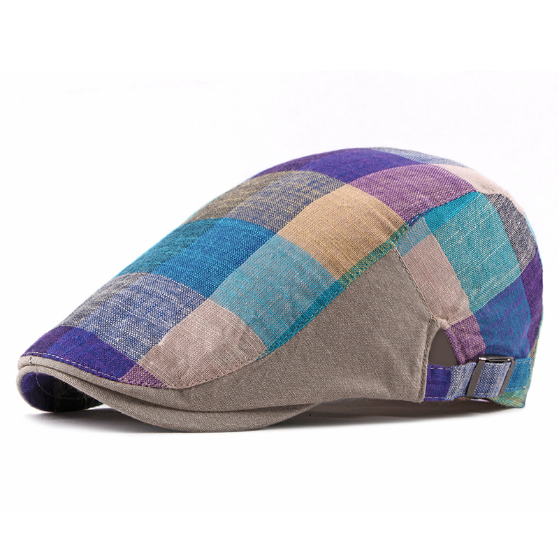 Unisex Cotton Plaid Newsboy Be - Newsboy Cap Ivy incelemesi ve fiyatı