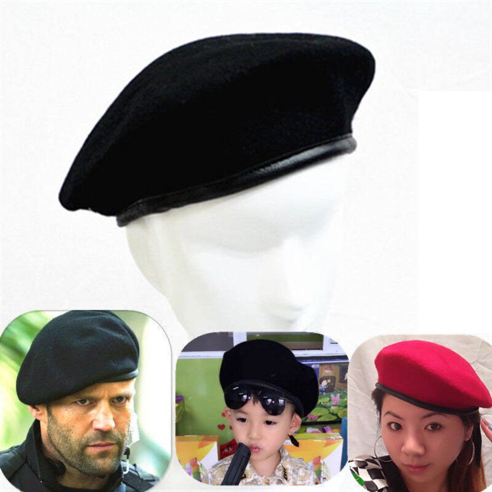 New Unisex Uniform Cap Men Wom - Beret French Wool incelemesi ve fiyatı